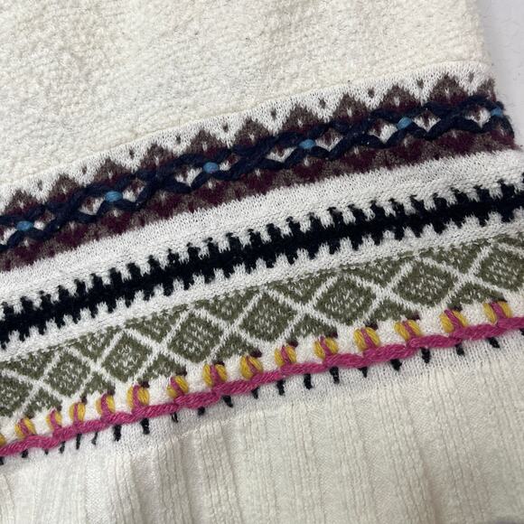 Anthropologie Sleeping on snow woodland stroll sweater poncho knitted size S - Picture 6 of 11